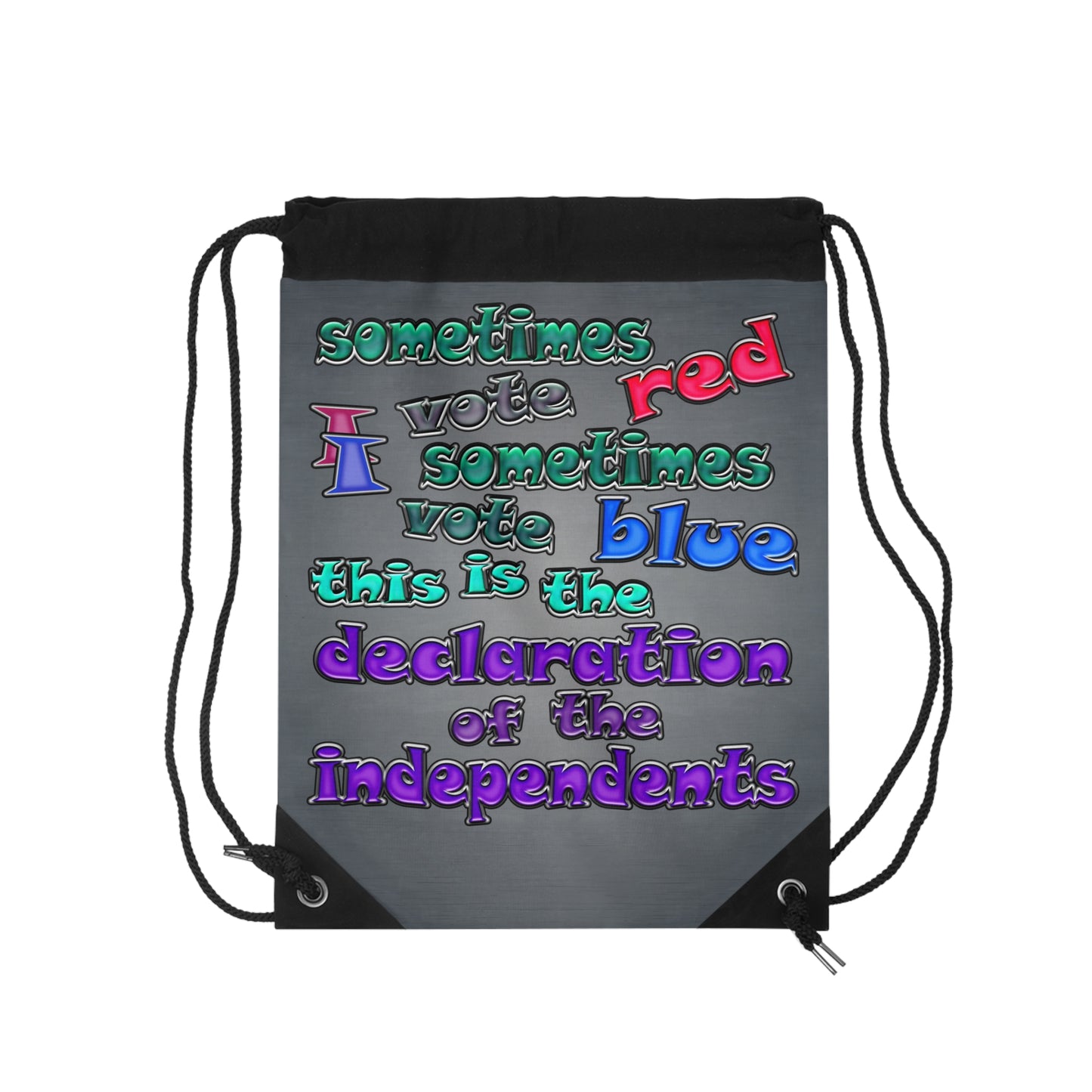 declaration of the independents - Drawstring Bag (grey-light grey)