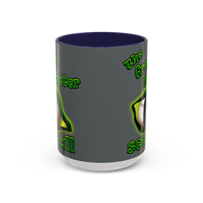 green monster - Accent Mug (dark grey)