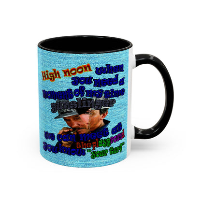 high noon - Accent Mug (faded blue)