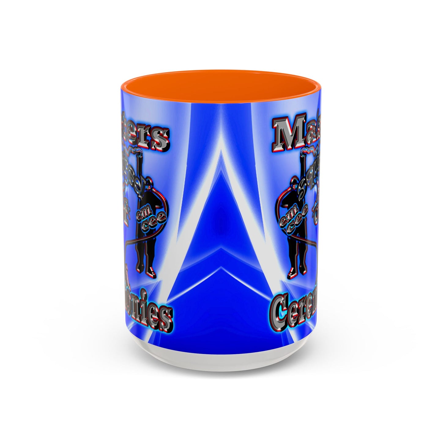 em cee squared - Accent Mug (blue-white wave)