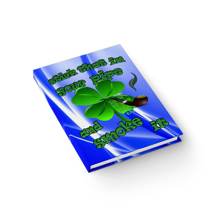 stick that in your pipe and smoke it - journal-blank (blue-white wave)