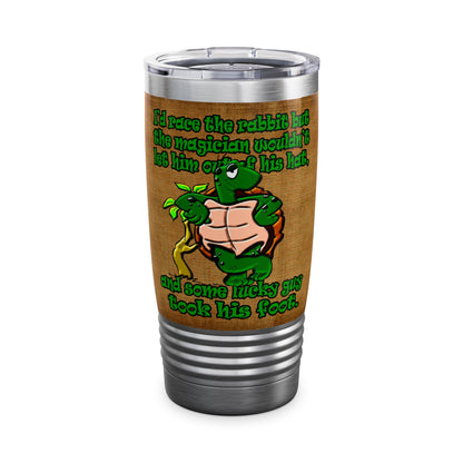 turtle race - Ringneck Tumbler, 20oz (brown papyrus)