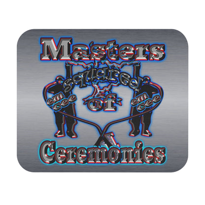 em cee squared - Mouse Pad (Rectangle) (brushed nickel)