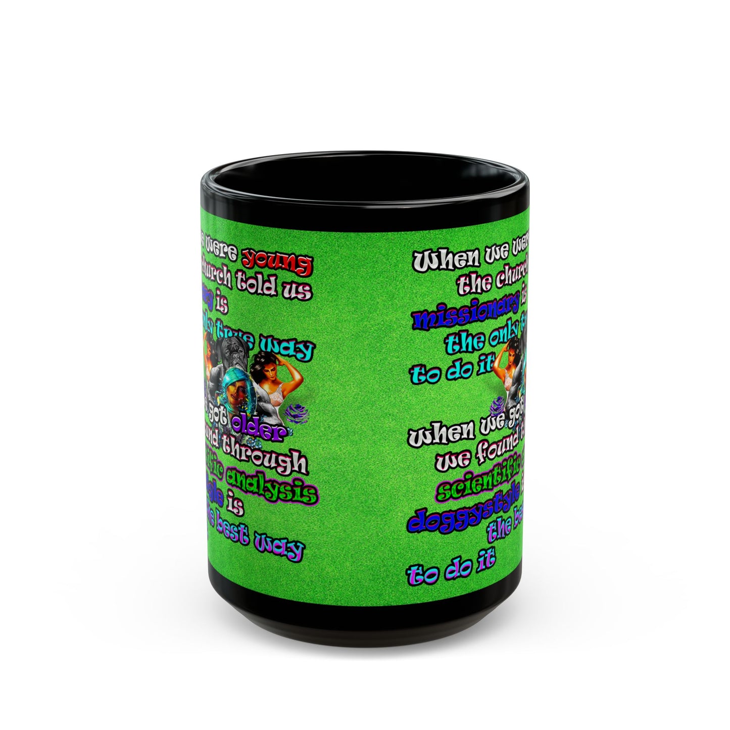 doggystyle - Black Mug (green turf)