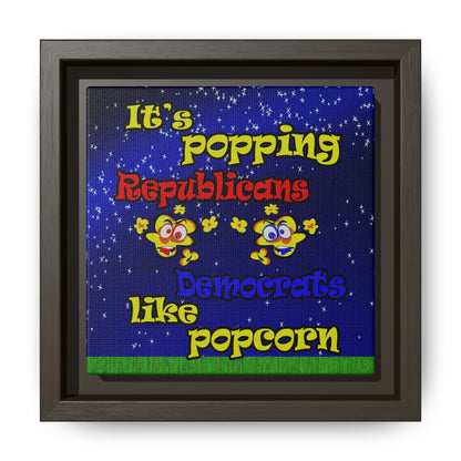 popping like popcorn - framed canvas art ('snoops' background)