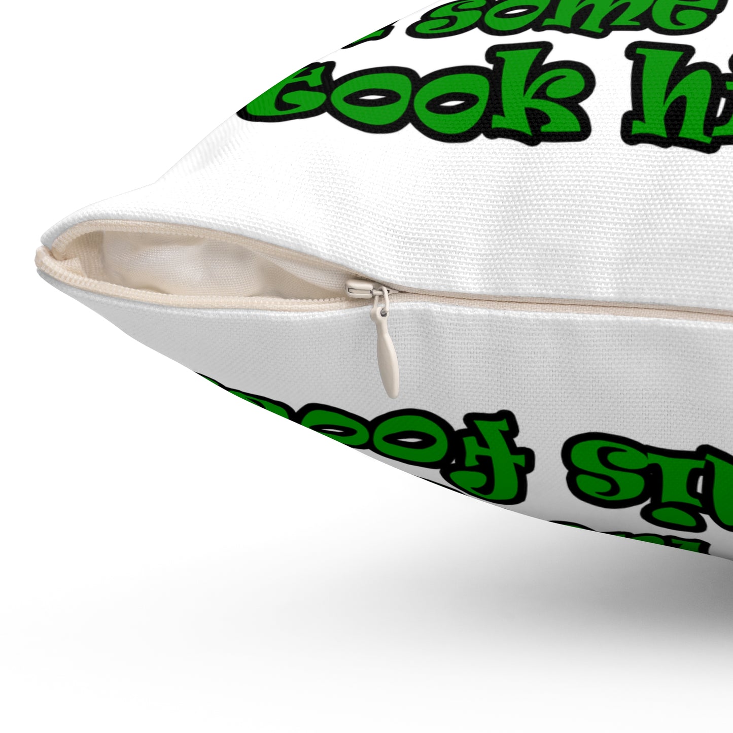 turtle race - Spun Polyester Square Pillow - (white)