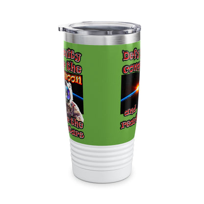 defy conquer reach - Ringneck Tumbler, 20oz (green)