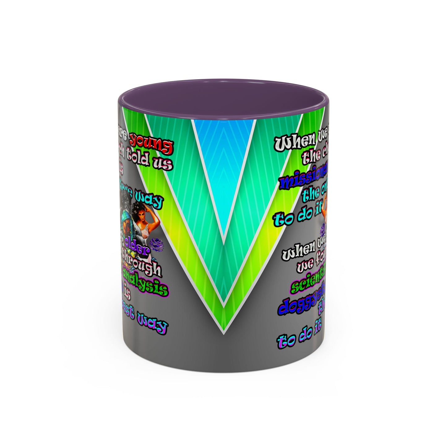 doggystyle - Accent Mug (rainbow split)