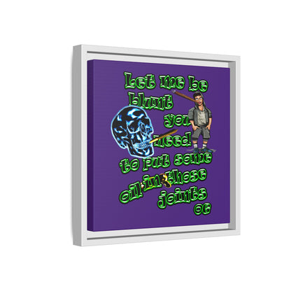 og - framed canvas art (purple)