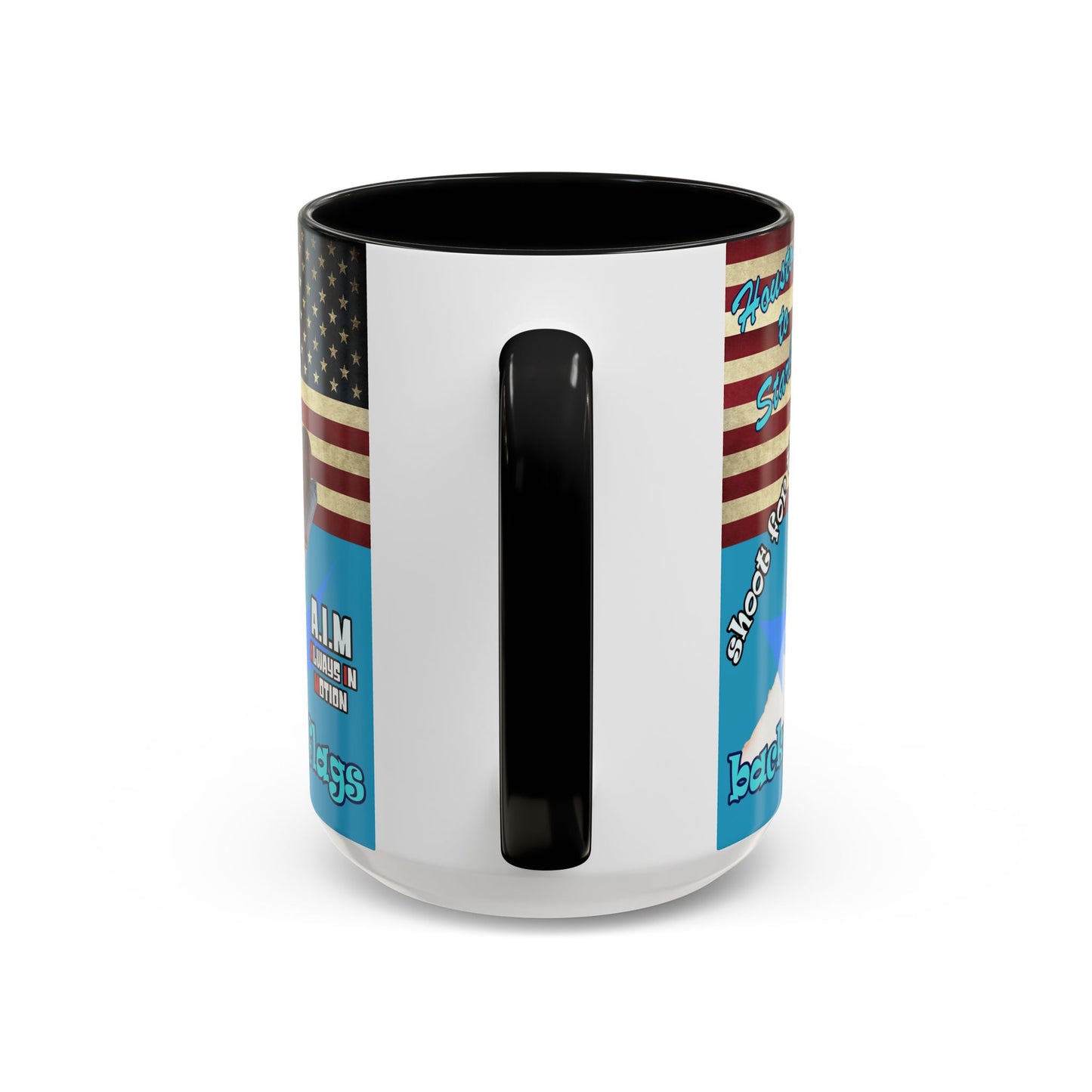 shoot for the stars - Accent Mug (turquoise)