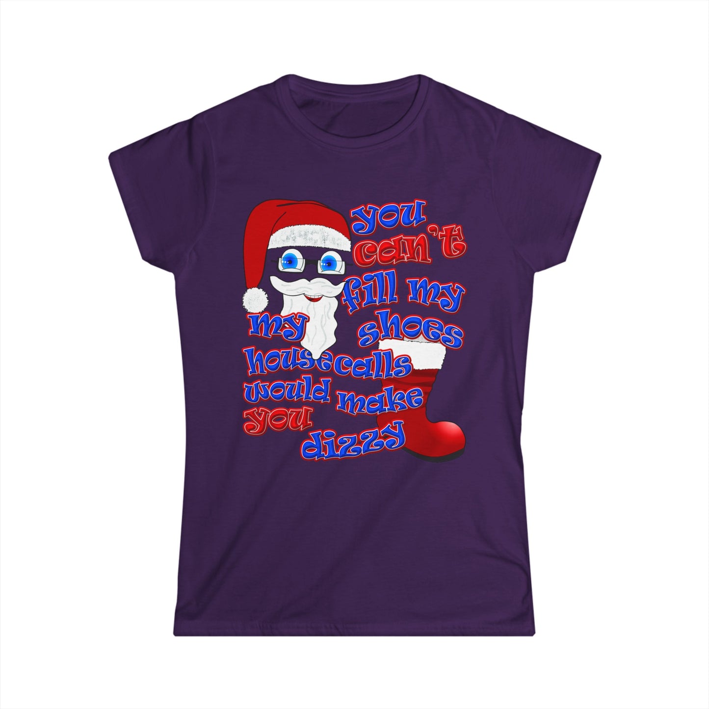 santa's shoes - Women's Softstyle Tee