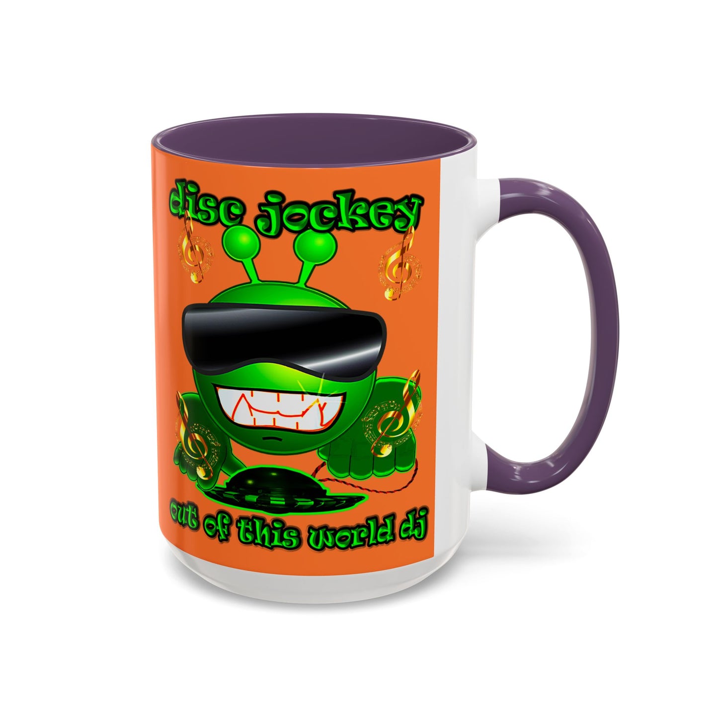 disc jockey - Accent Mug (crusta)