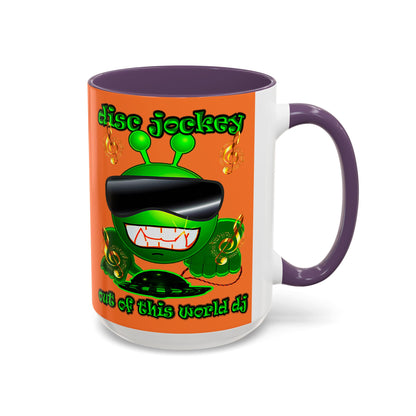 disc jockey - Accent Mug (crusta)