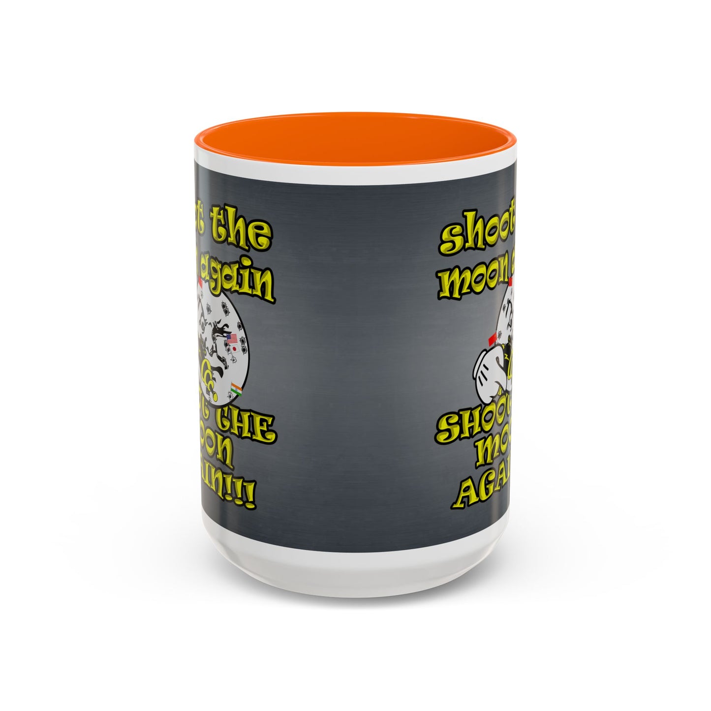shoot the moon again - Accent Mug (grey-light grey)