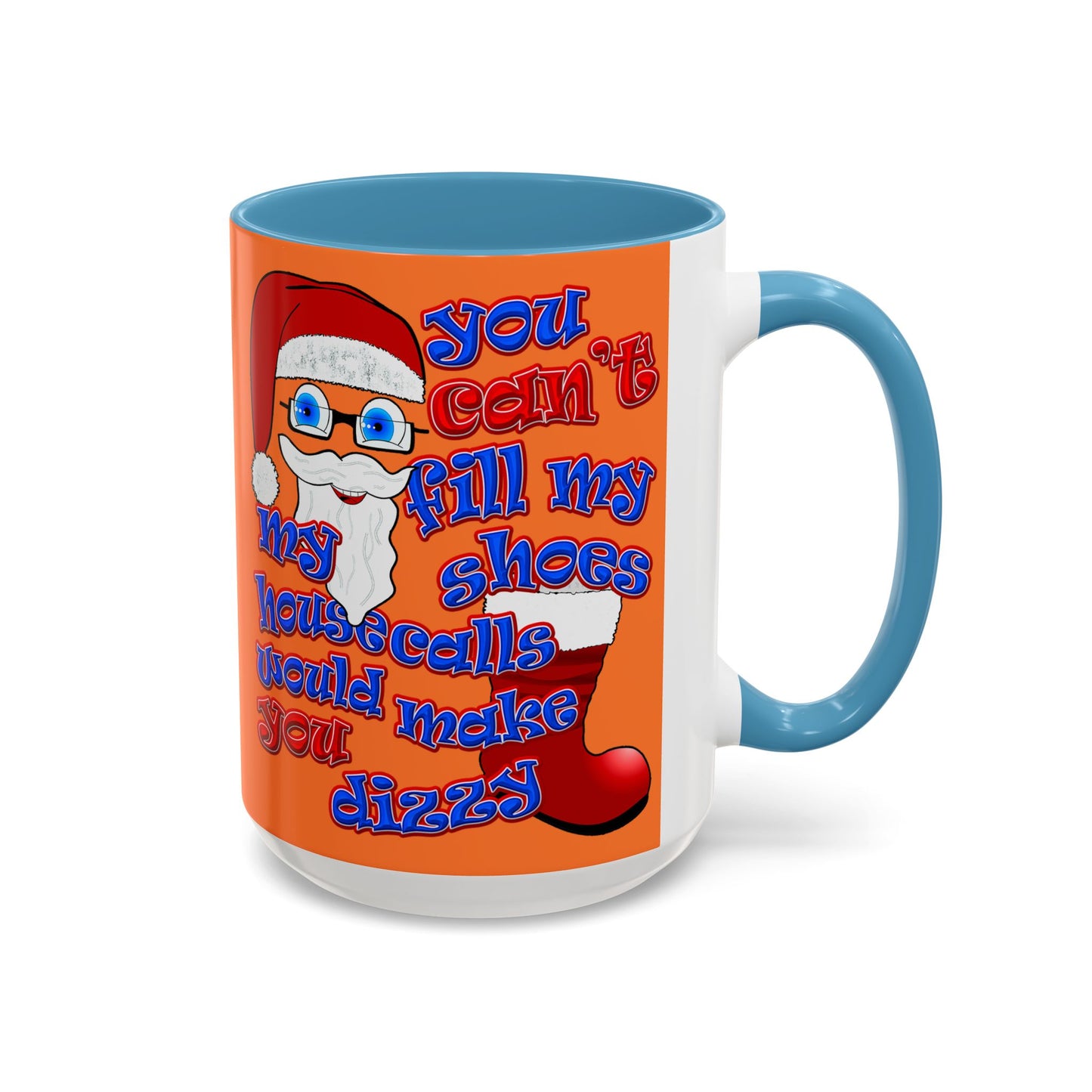 santa's shoes - Accent Mug (crusta)