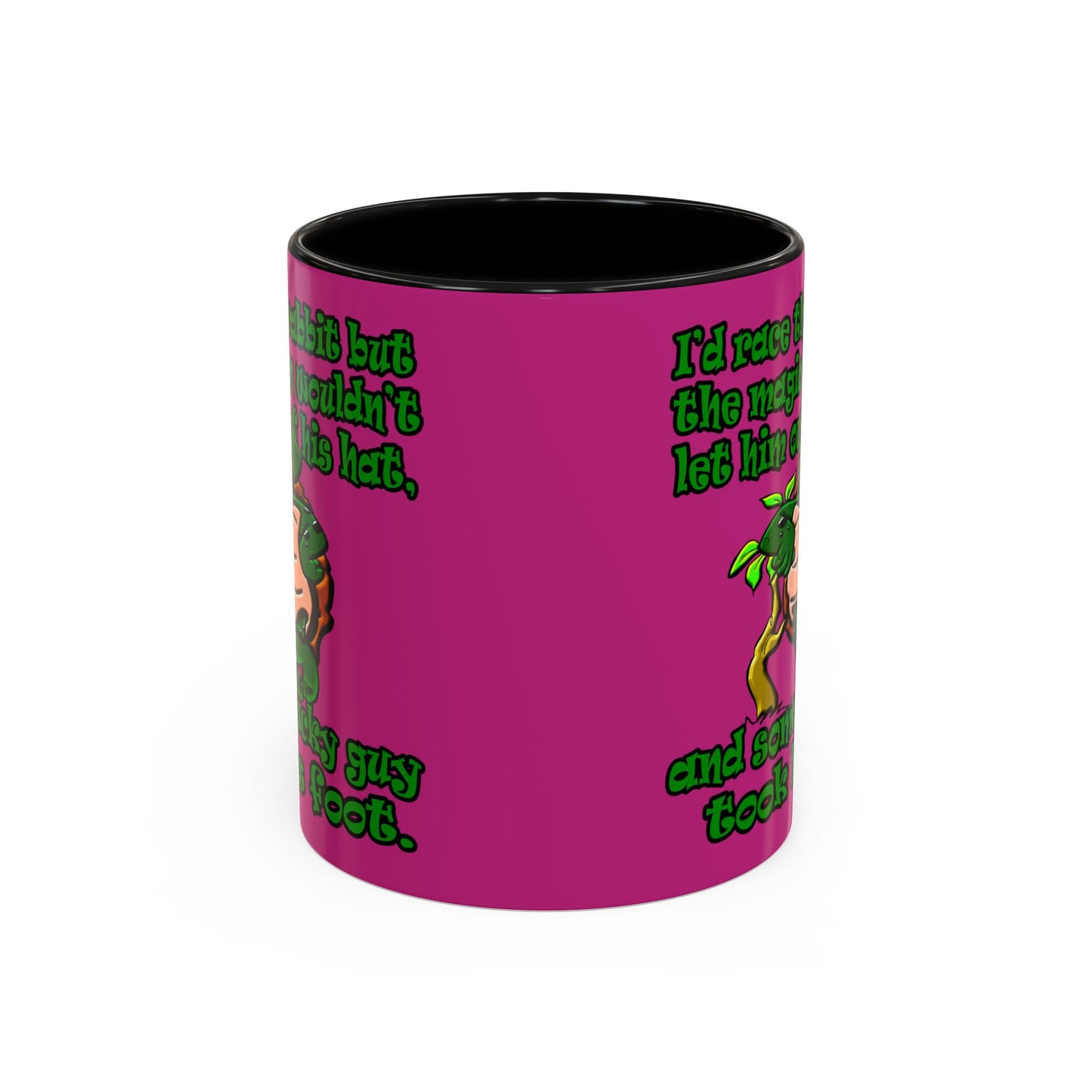 turtle race - Accent Mug (pink)