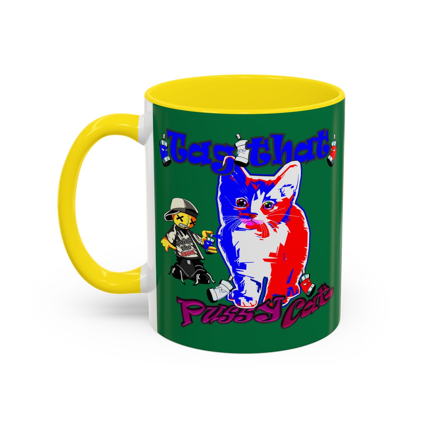 tag that - Accent Mug (dark green)