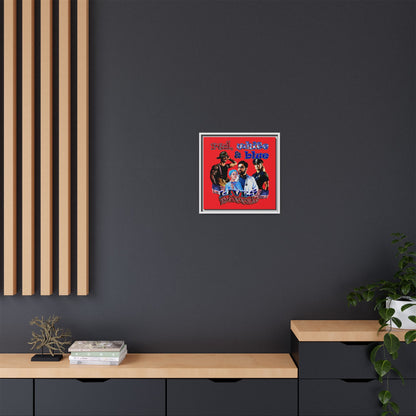 rw&b lives matter - framed canvas art (red)
