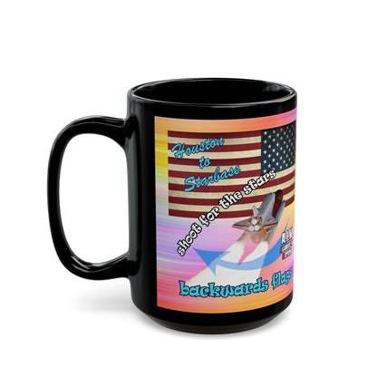 shoot for the stars - Black Mug (color blur)