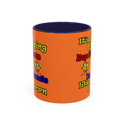 popping like popcorn - Accent Mug (crusta)