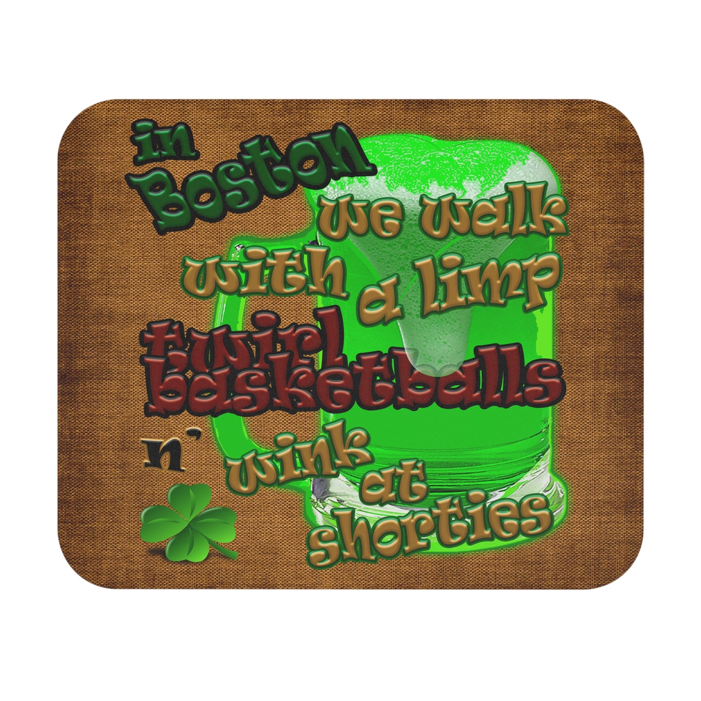 celtics logo - Mouse Pad (Rectangle) (brown papyrus)