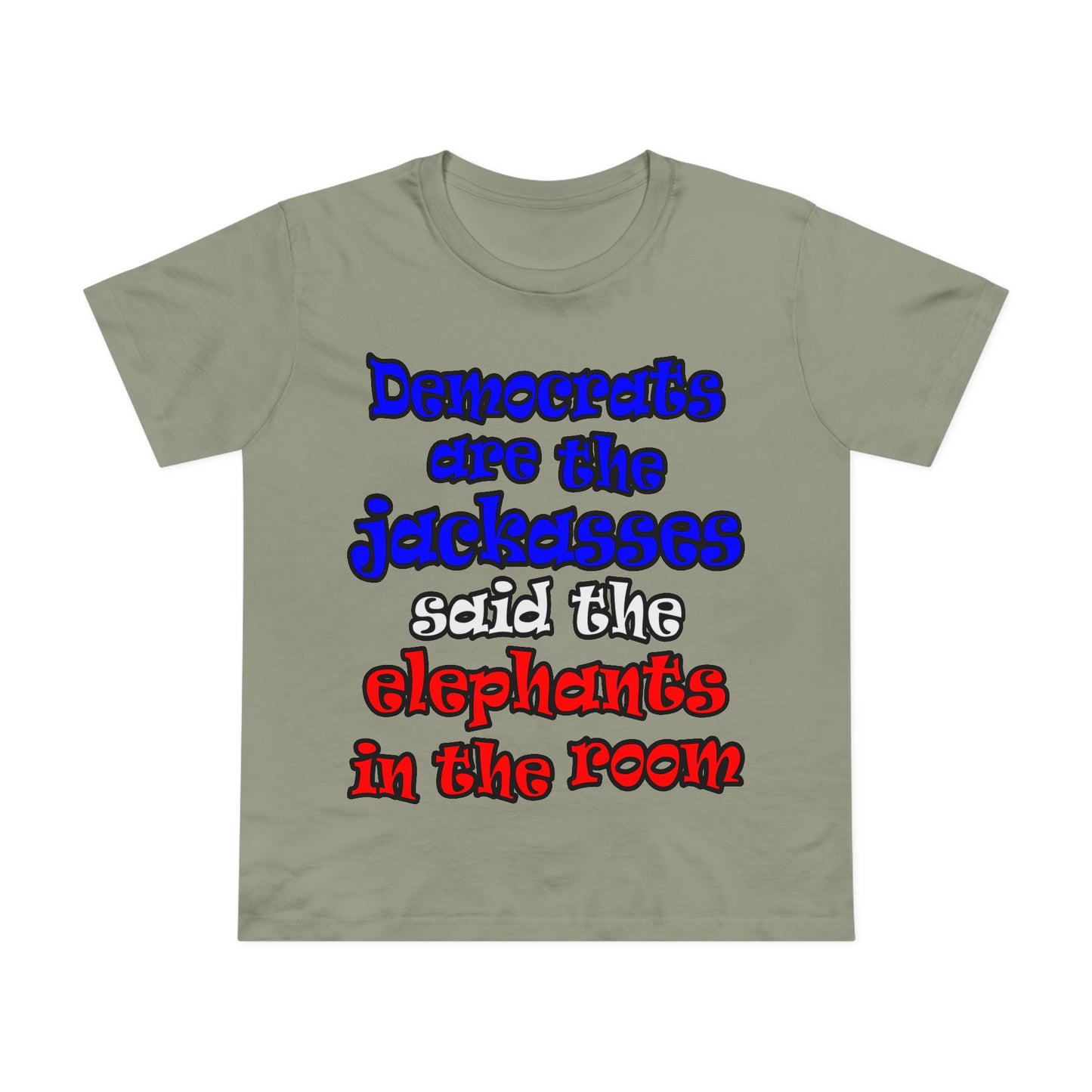 donkeys and elephants - Women’s Maple Tee