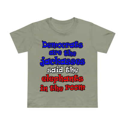 donkeys and elephants - Women’s Maple Tee