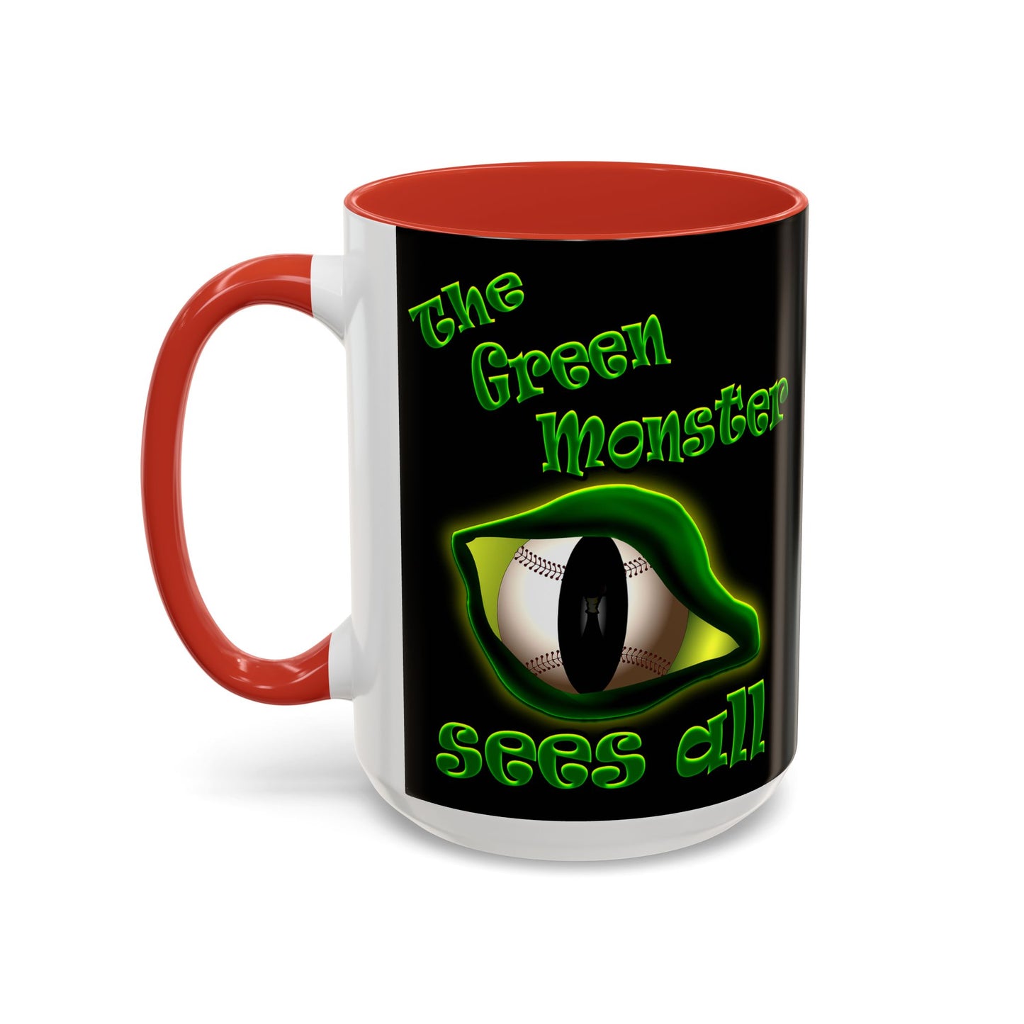 green monster - Accent Mug (black)