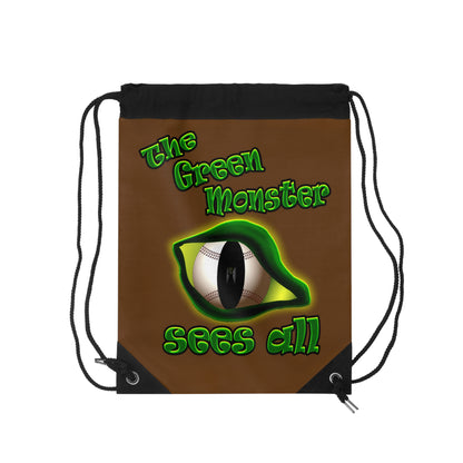green monster - Drawstring Bag (brown)