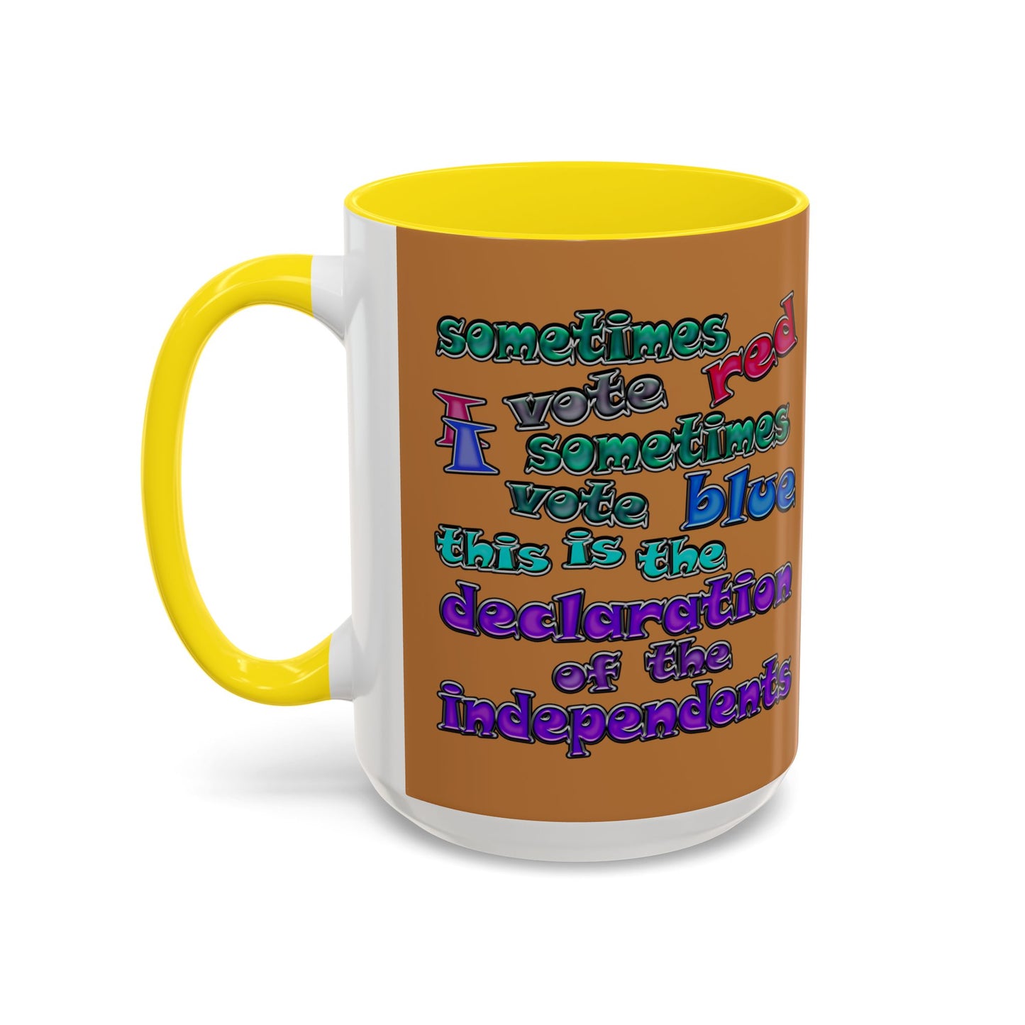 declaration of the independents - Accent Mug (light brown)