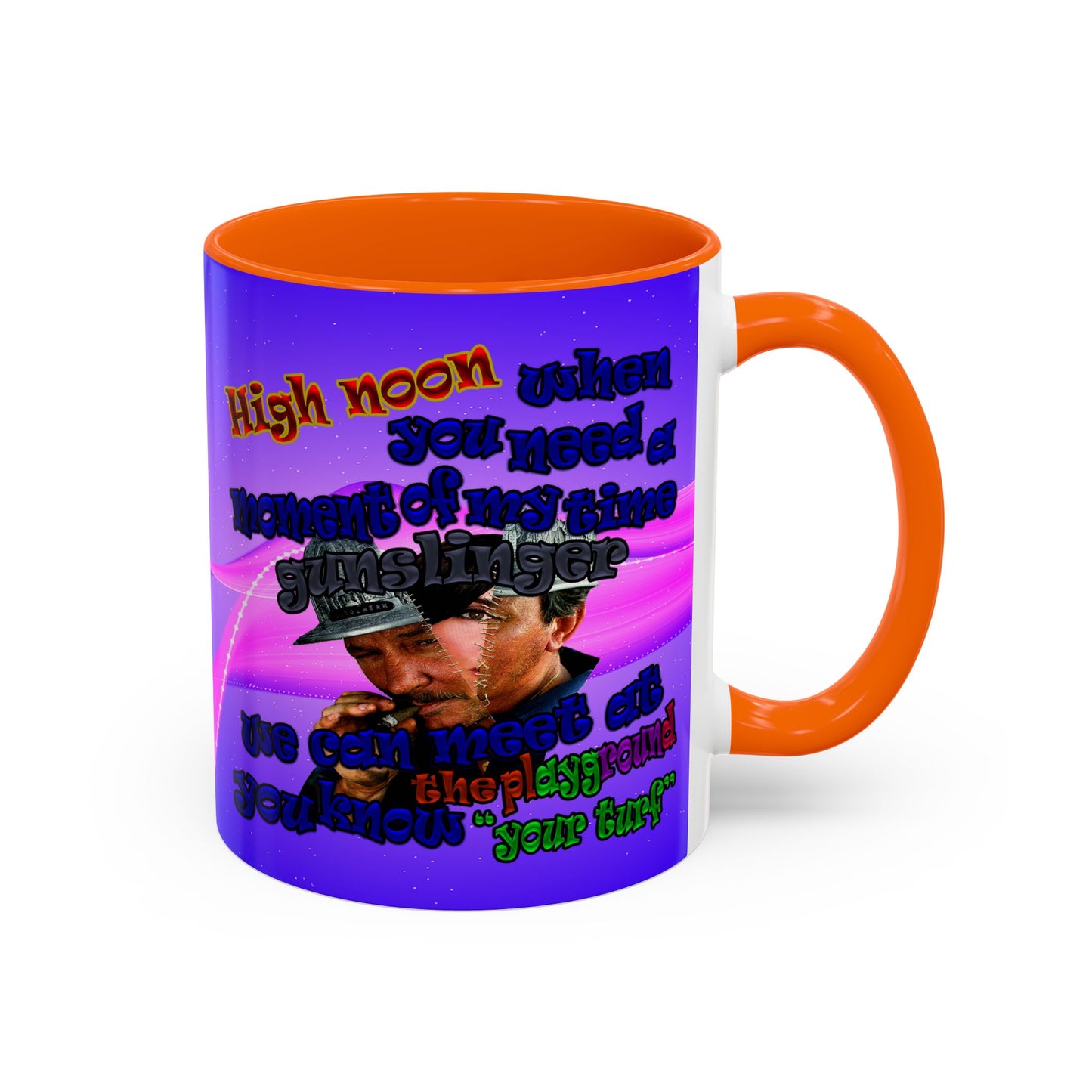 high noon - Accent Mug (purple-pink wave)