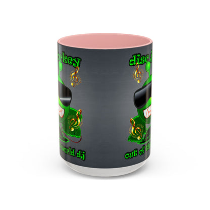 disc jockey - Accent Mug (grey-light grey)