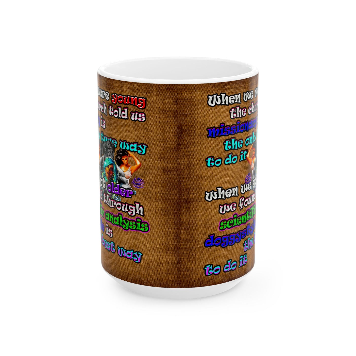 doggystyle - White Mug (brown papyrus)