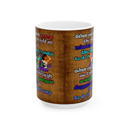 doggystyle - White Mug (brown papyrus)