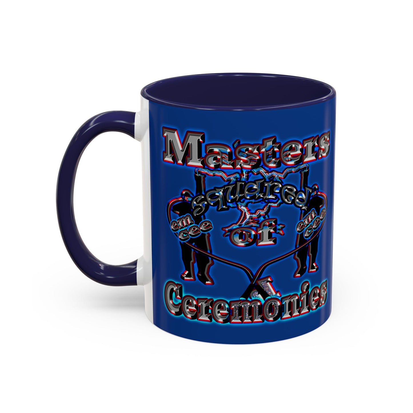 em cee squared - Accent Mug (dark blue)