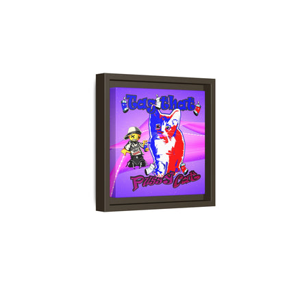 tag that - framed canvas art (purple-pink wave)