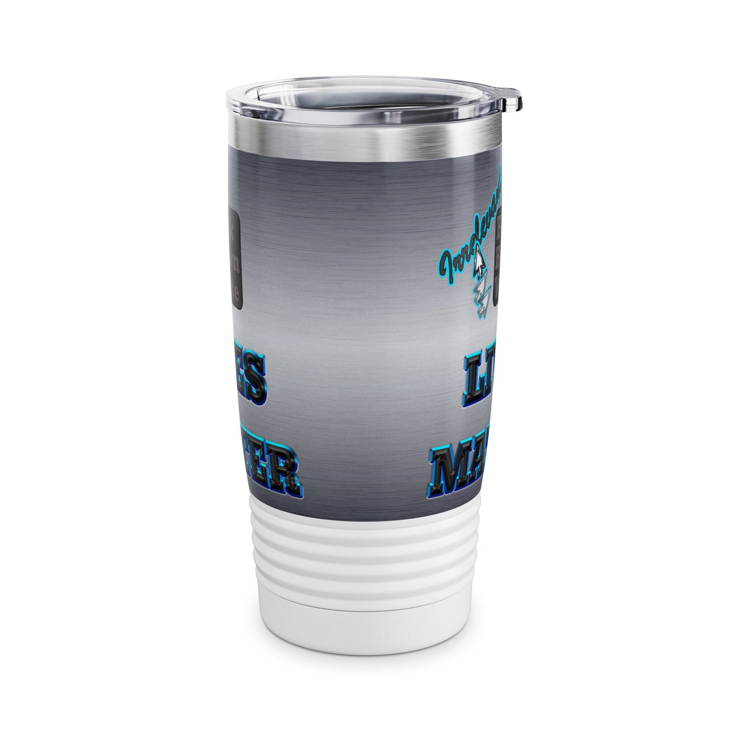 irrelevant - Ringneck Tumbler, 20oz (brushed nickel)