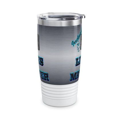 irrelevant - Ringneck Tumbler, 20oz (brushed nickel)