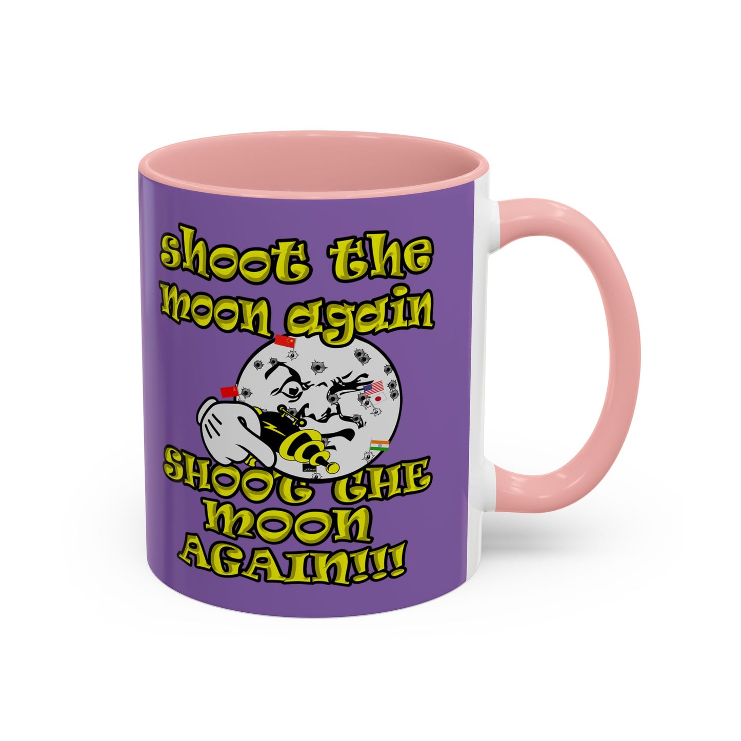 shoot the moon again - Accent Mug (light purple)