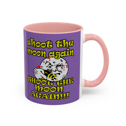 shoot the moon again - Accent Mug (light purple)