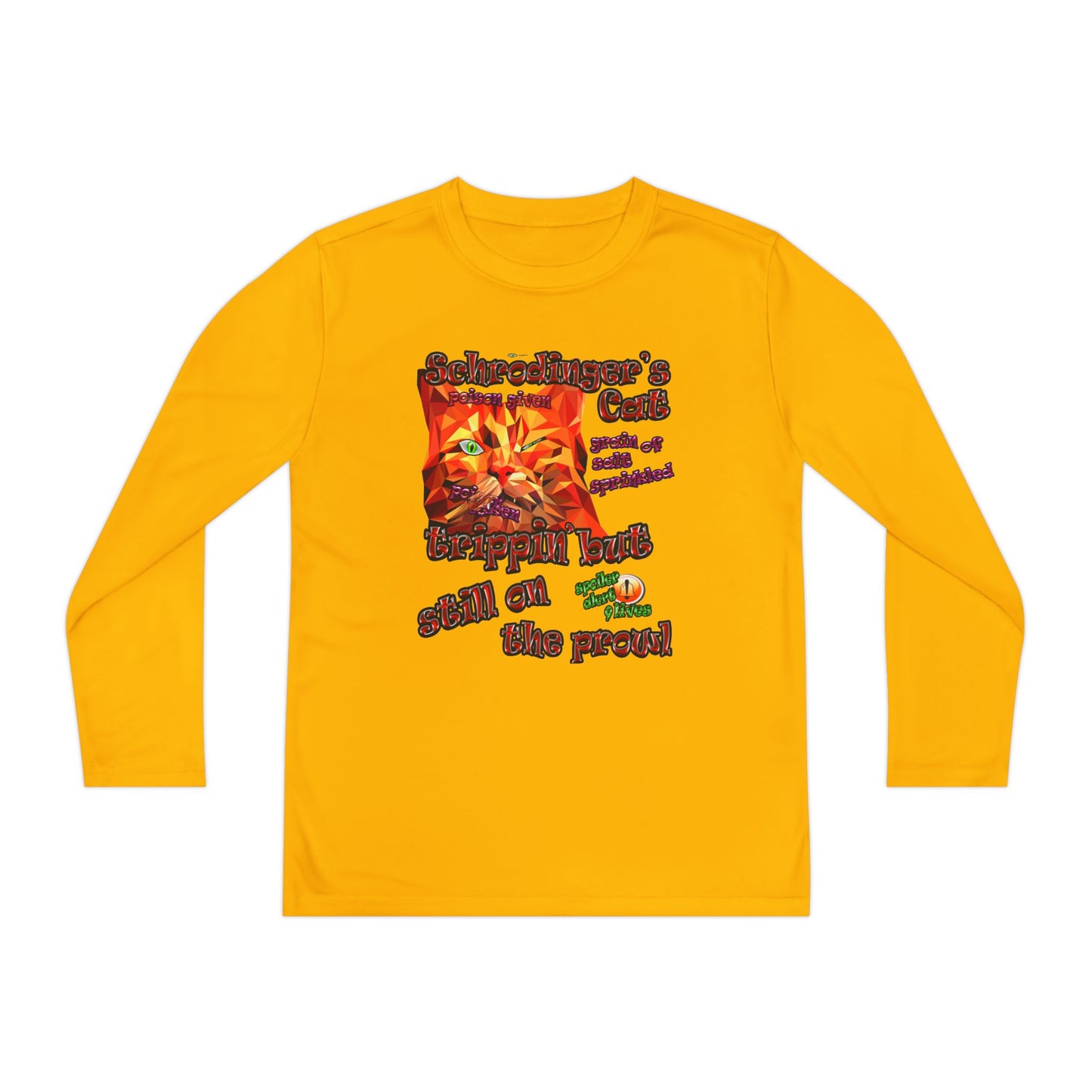 schrodinger's cat - Youth Long Sleeve Competitor Tee