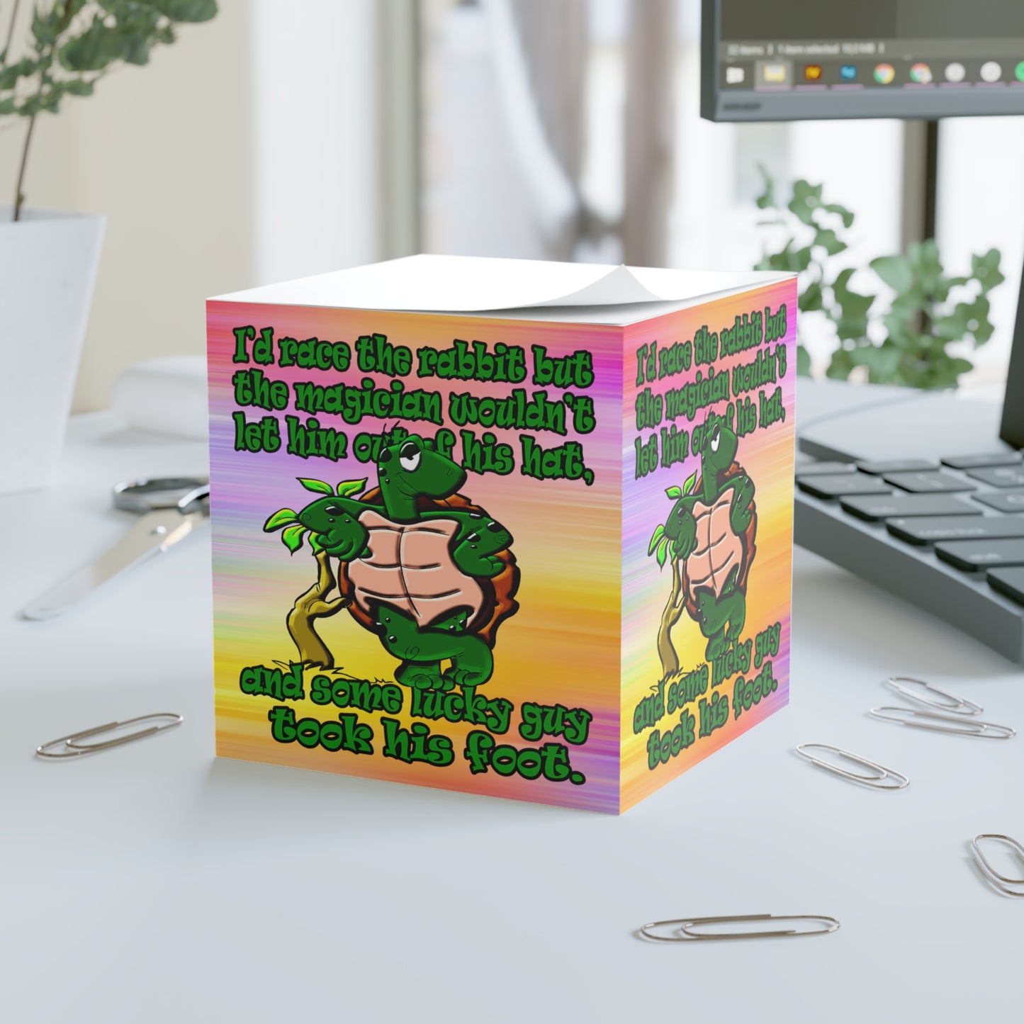 turtle race - note cube (color blur)