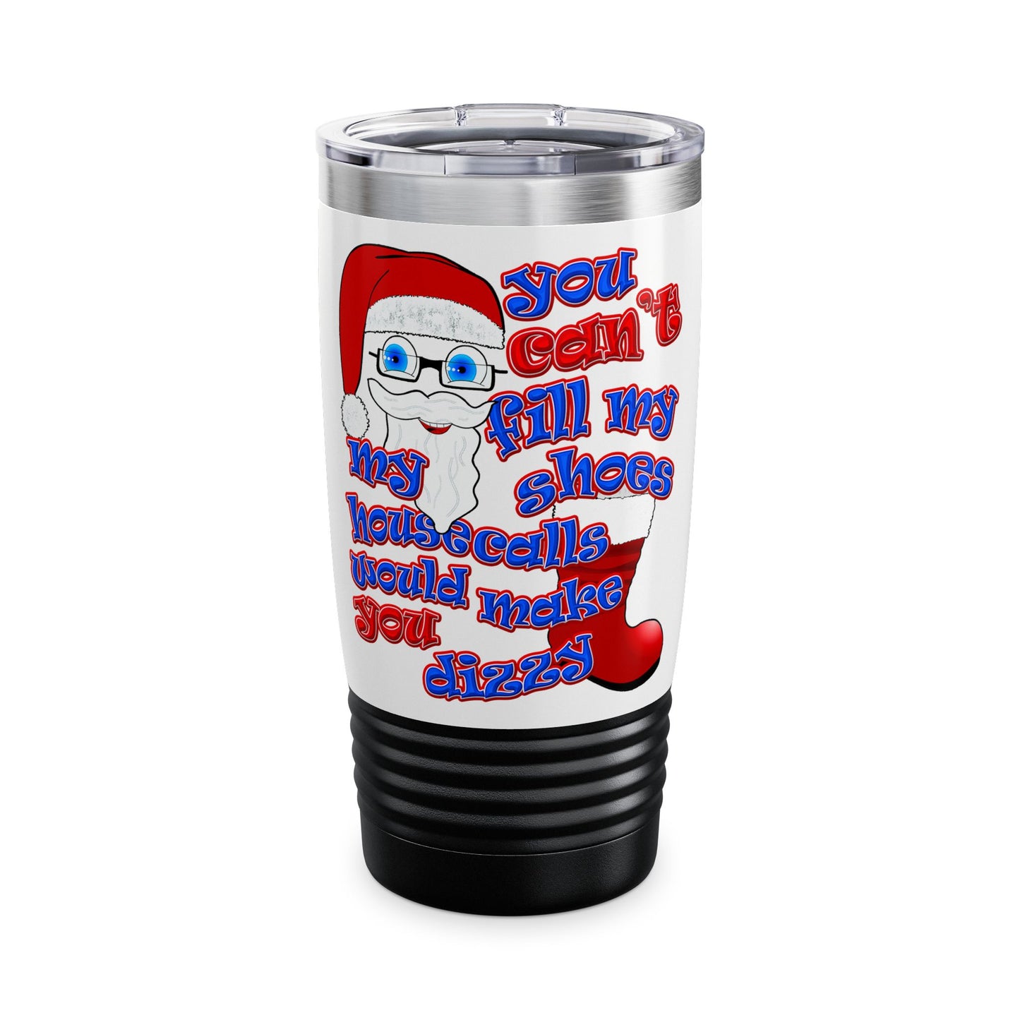 santa's shoes - Ringneck Tumbler, 20oz (white)