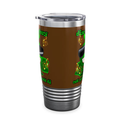 disc jockey - Ringneck Tumbler, 20oz (brown)