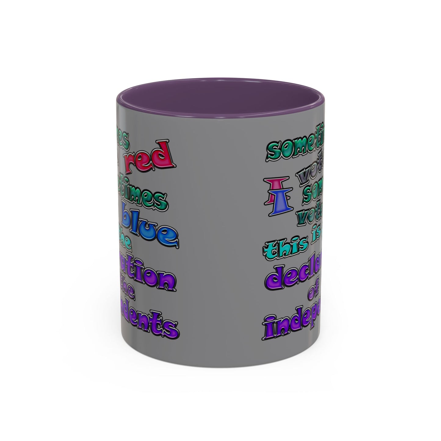declaration of the independents - Accent Mug (grey)