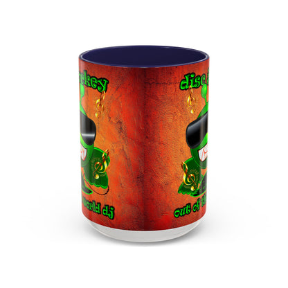 disc jockey - Accent Mug (burnt orange)
