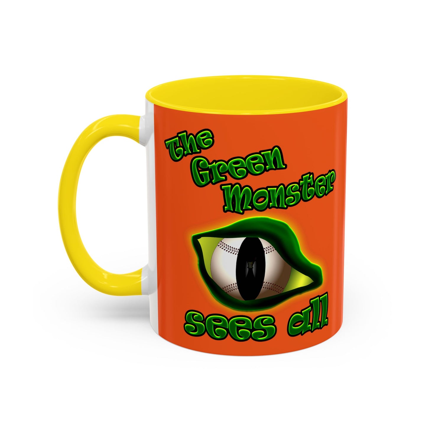 green monster - Accent Mug (orange)