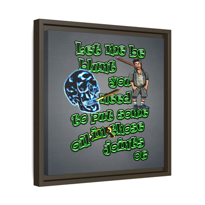 og - framed canvas art (grey-light grey)