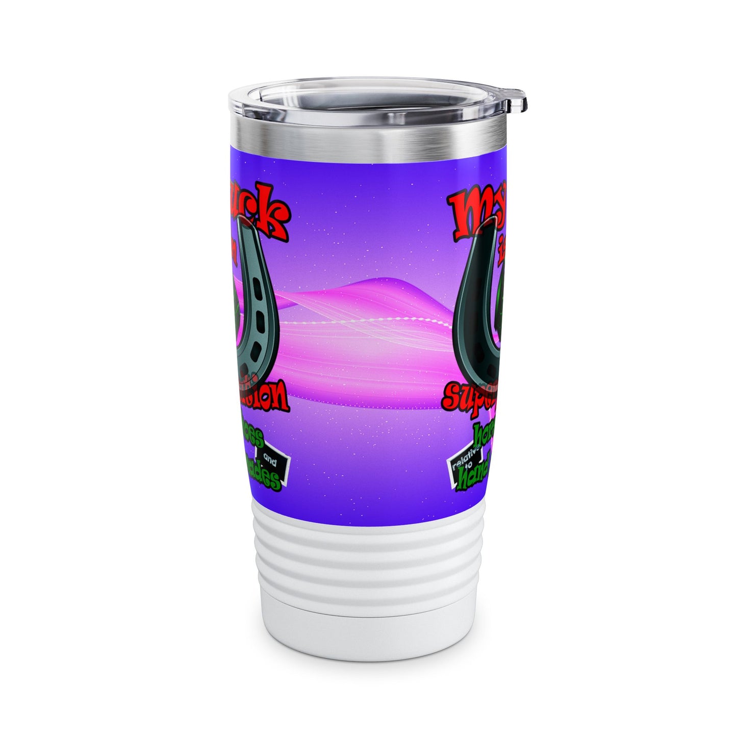 my luck - Ringneck Tumbler, 20oz (purple-pink wave)