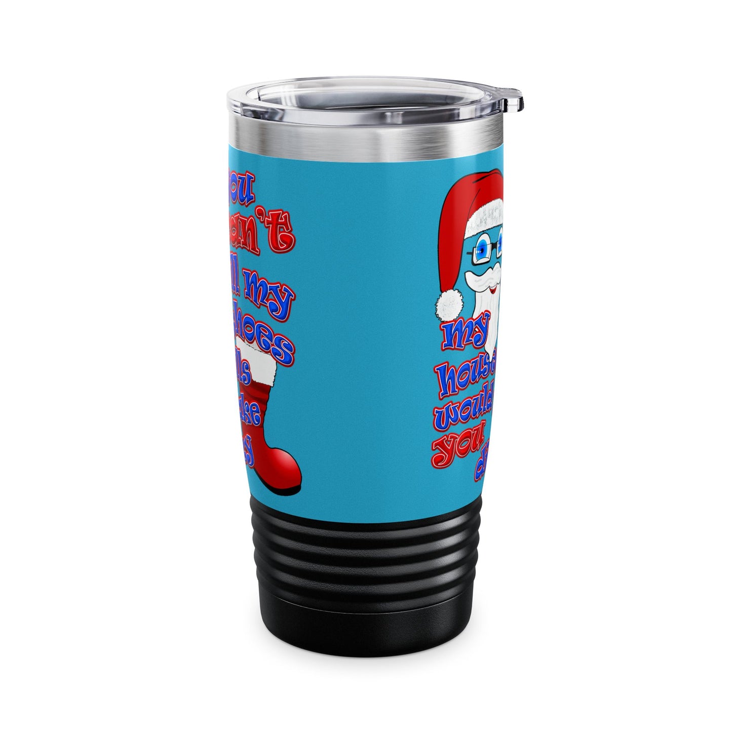 santa's shoes - Ringneck Tumbler, 20oz (turquoise)